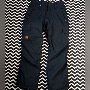 QUICKSILVER black snow ski snowboard pants black kids size 12 / Large - b5